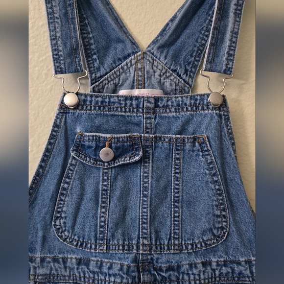 No Boundaries Denim Overalls Juniors Size S/CH (3-5) - Picture 7 of 10